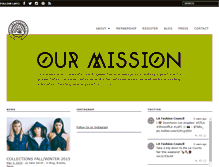Tablet Screenshot of losangelesfashioncouncil.org